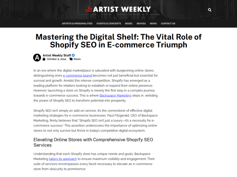 Mastering the Digital Shelf: The Vital Role of Shopify SEO in E-commerce Triumph
