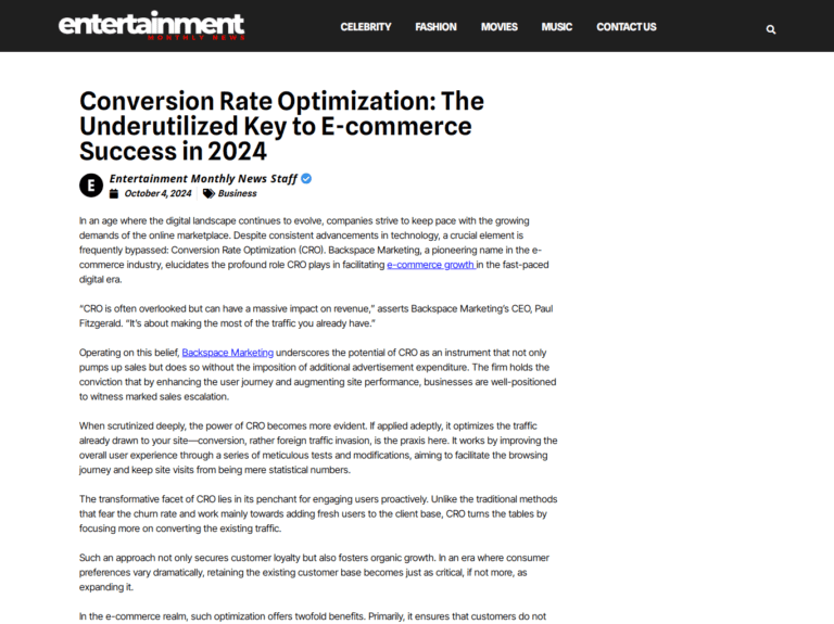 Conversion Rate Optimization: The Underutilized Key to E-commerce Success in 2024