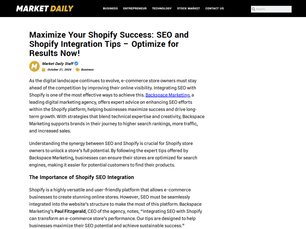 Maximize Your Shopify Success: SEO and Shopify Integration Tips – Optimize for Results Now!