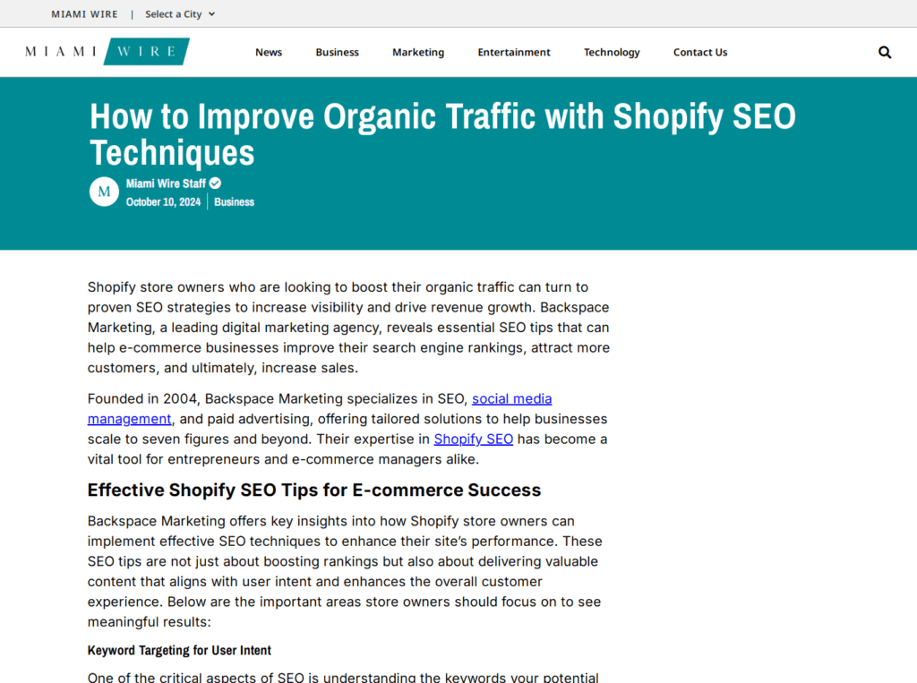 How to Improve Organic Traffic with Shopify SEO Techniques