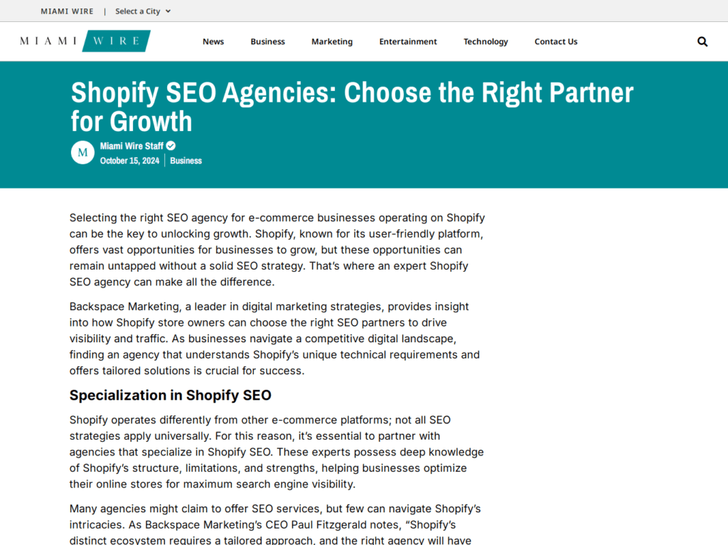 Shopify SEO Agencies: Choose the Right Partner for Growth