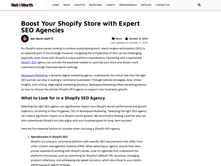 Boost Your Shopify Store with Expert SEO Agencies