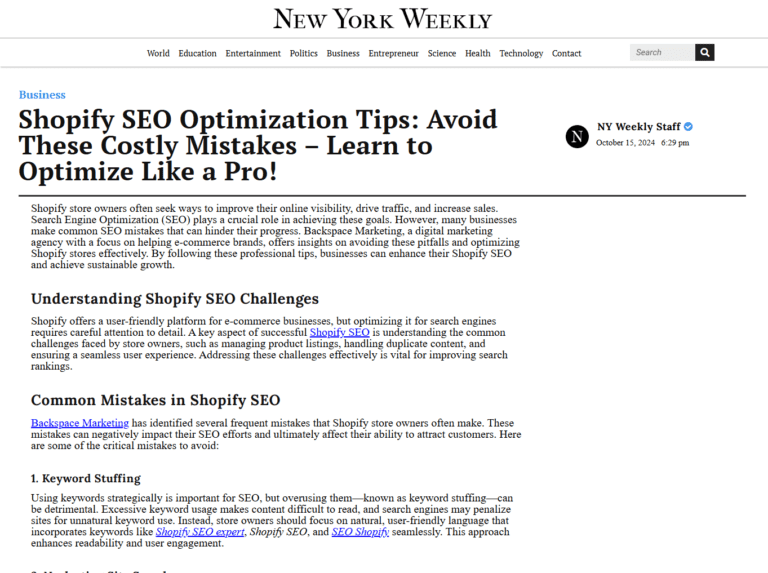 Shopify SEO Optimization Tips: Avoid These Costly Mistakes – Learn to Optimize Like a Pro!