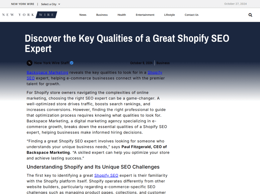 Discover the Key Qualities of a Great Shopify SEO Expert