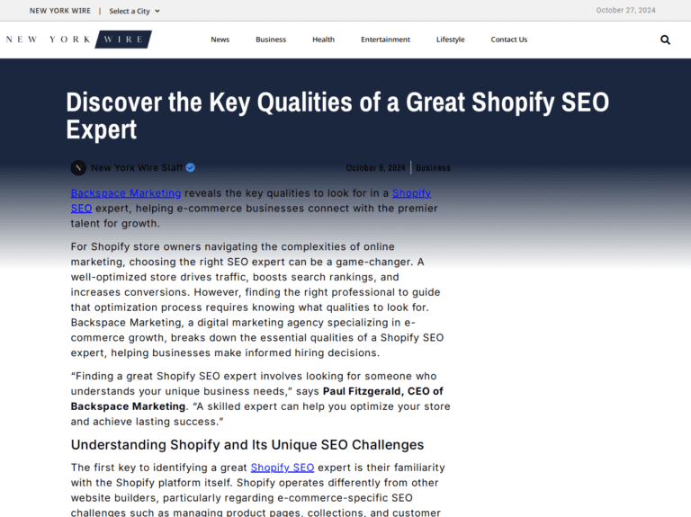 Discover the Key Qualities of a Great Shopify SEO Expert