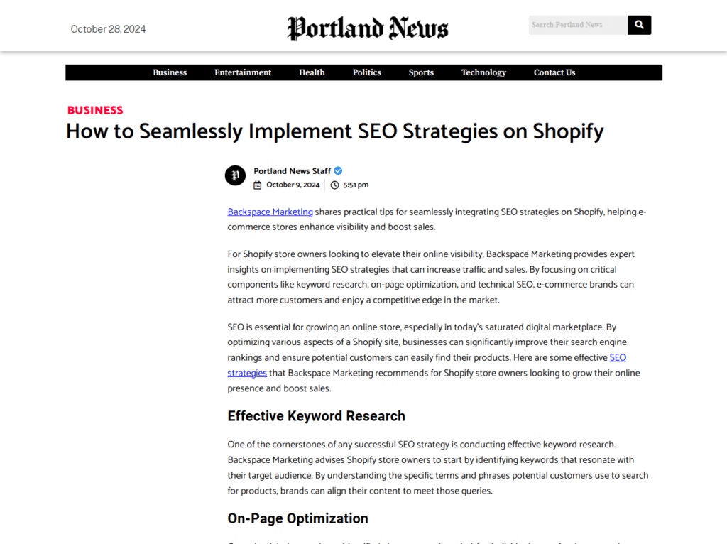 How to Seamlessly Implement SEO Strategies on Shopify