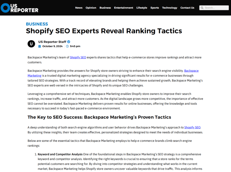 Shopify SEO Experts Reveal Ranking Tactics