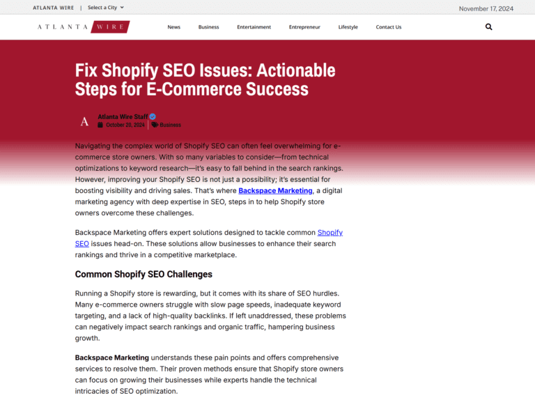 Fix Shopify SEO Issues: Actionable Steps for E-Commerce Success