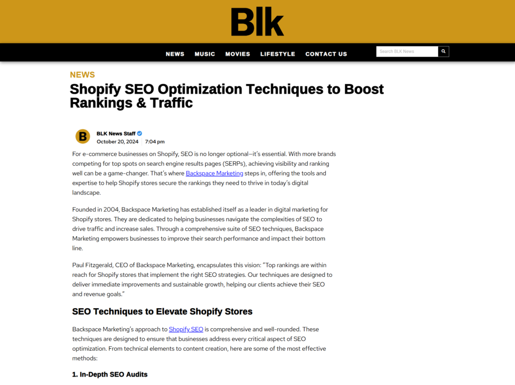 Shopify SEO Optimization Techniques to Boost Rankings & Traffic