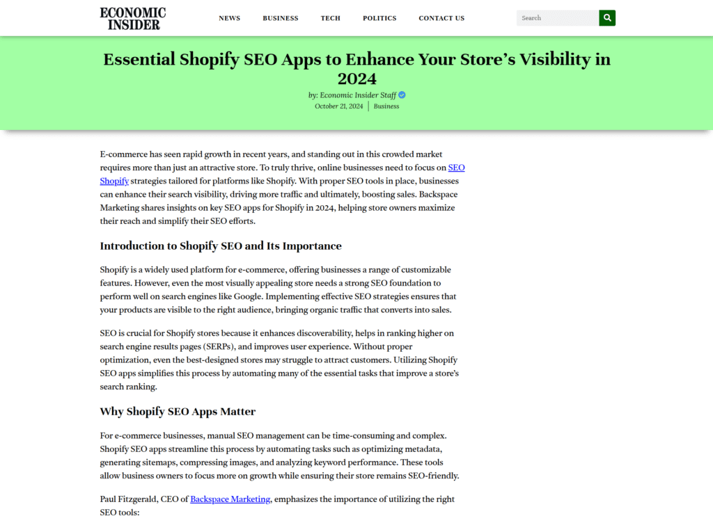 Essential Shopify SEO Apps to Enhance Your Store’s Visibility in 2024