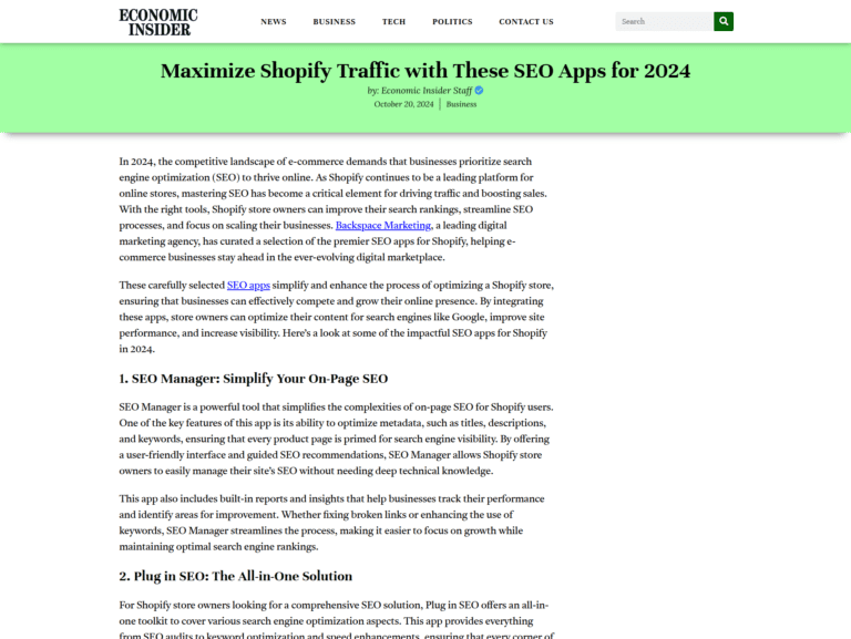 Maximize Shopify Traffic with These SEO Apps for 2024