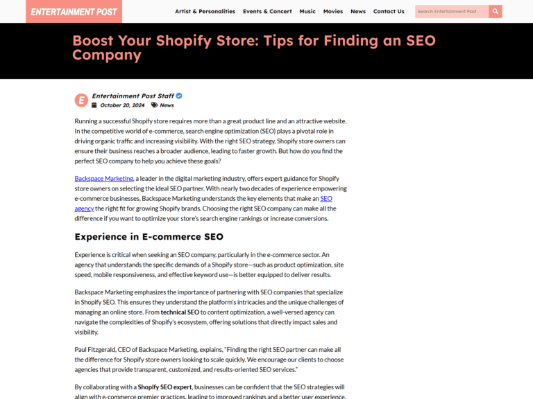 Boost Your Shopify Store: Tips for Finding an SEO Company