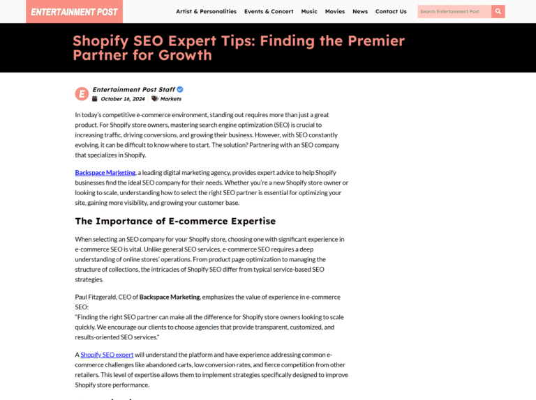 Shopify SEO Expert Tips: Finding the Premier Partner for Growth