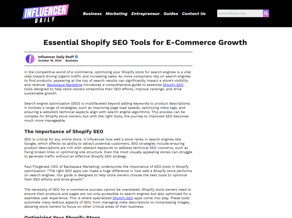 Essential Shopify SEO Tools for E-Commerce Growth