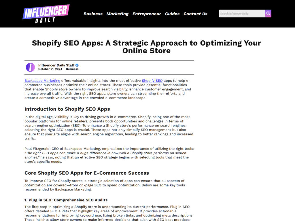 Shopify SEO Apps: A Strategic Approach to Optimizing Your Online Store