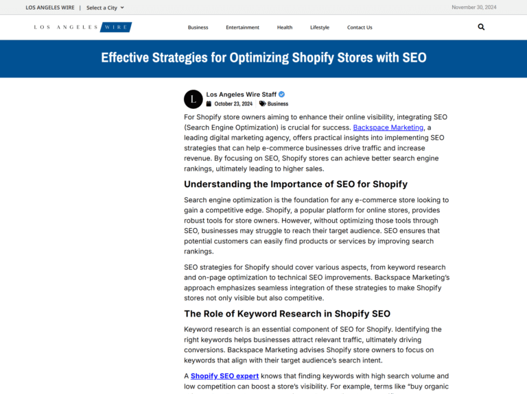 Effective Strategies for Optimizing Shopify Stores with SEO