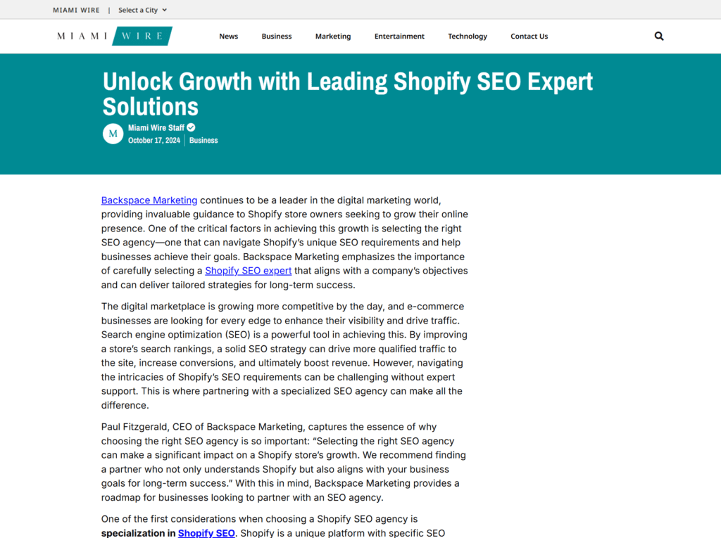 Unlock Growth with Leading Shopify SEO Expert Solutions