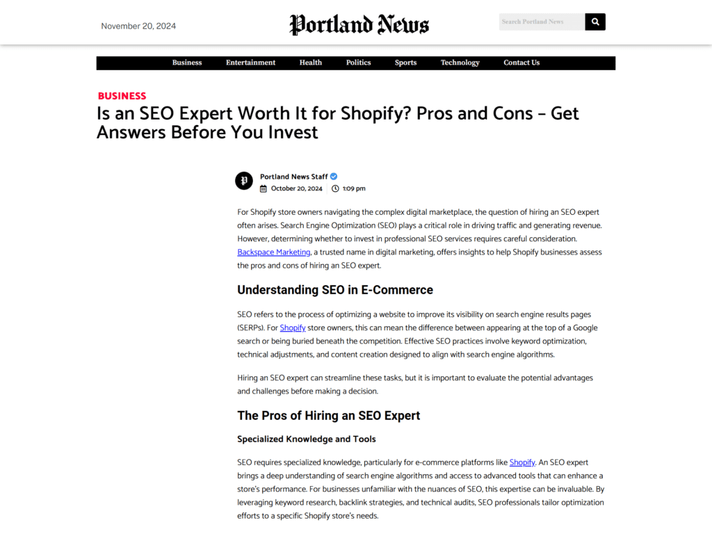 Is an SEO Expert Worth It for Shopify? Pros and Cons – Get Answers Before You Invest