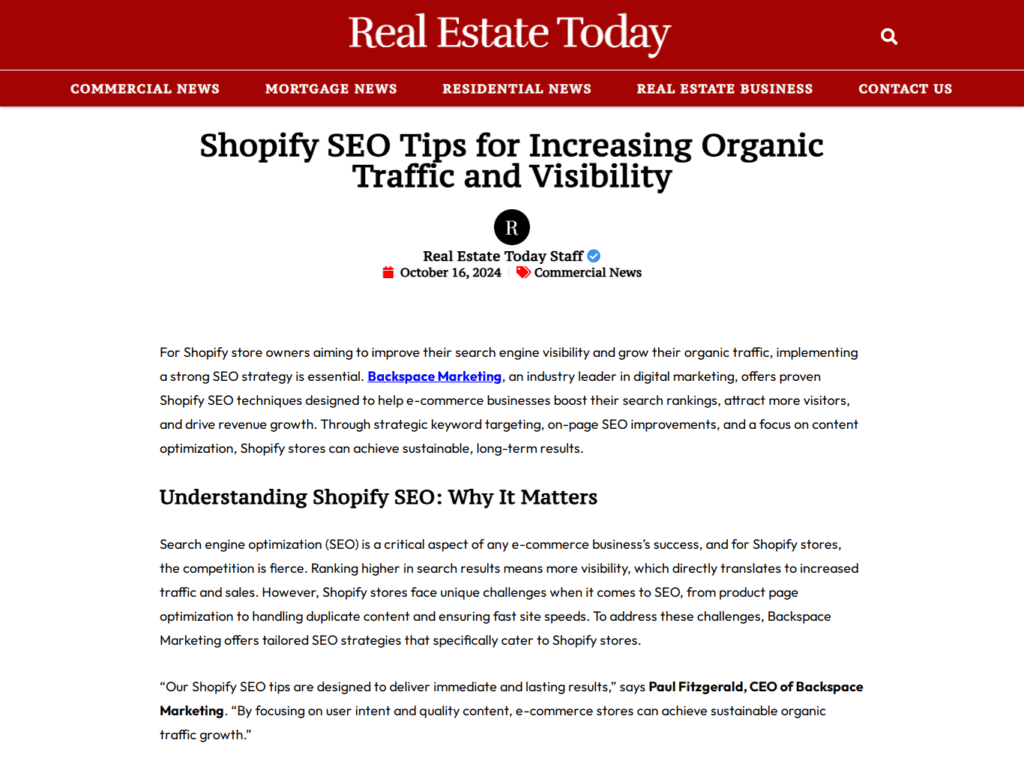 Shopify SEO Tips for Increasing Organic Traffic and Visibility