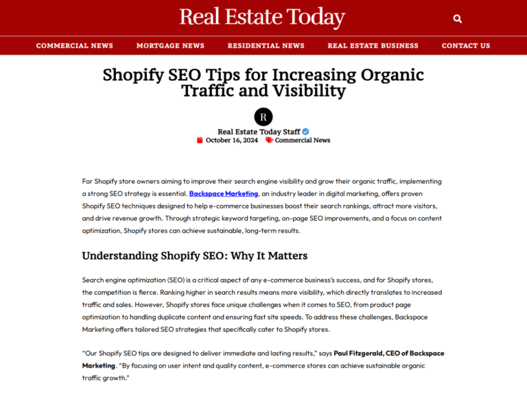 Shopify SEO Tips for Increasing Organic Traffic and Visibility