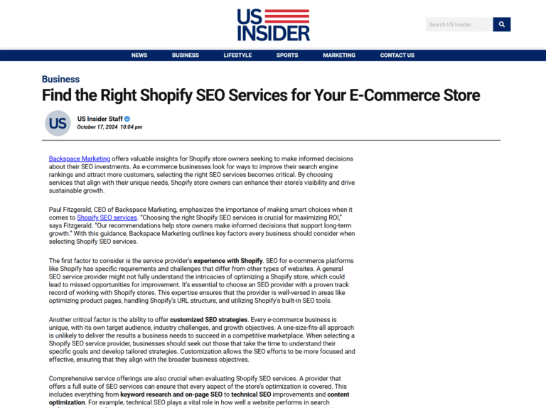 Find the Right Shopify SEO Services for Your E-Commerce Store