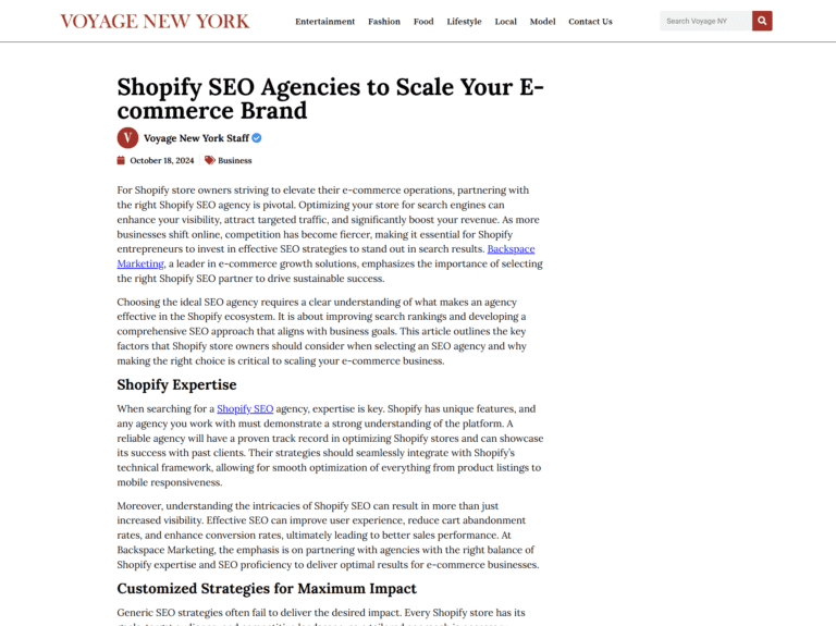 Shopify SEO Agencies to Scale Your E-commerce Brand