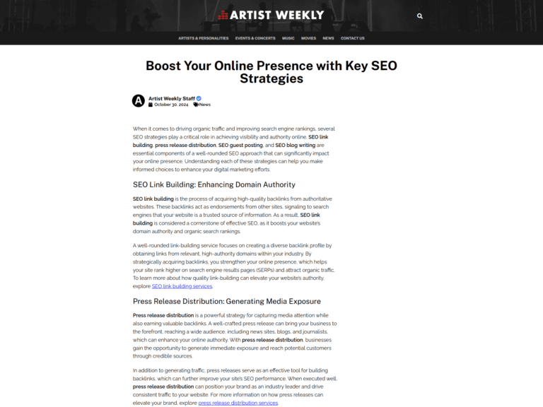 Boost Your Online Presence with Key SEO Strategies