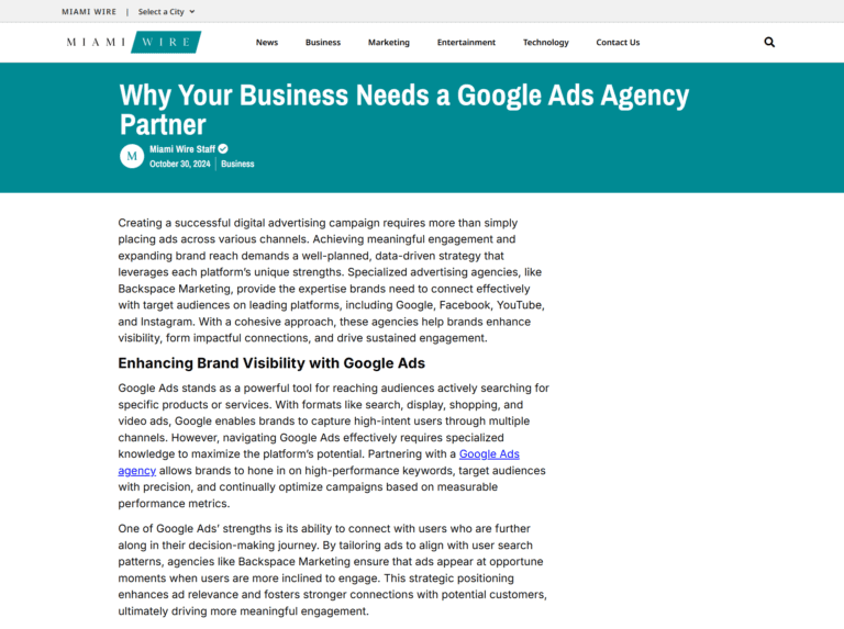 Why Your Business Needs a Google Ads Agency Partner