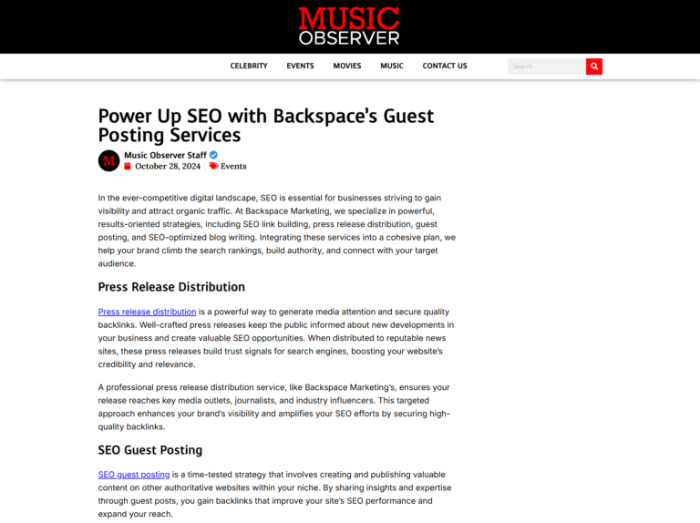 Power Up SEO with Backspace’s Guest Posting Services