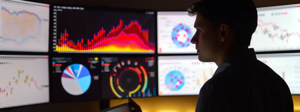 a person analyzing charts and graphs on a computer dashboard to measure the success of backspace marketing efforts.