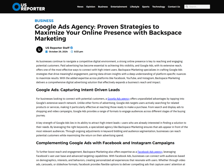 Google Ads Agency: Proven Strategies to Maximize Your Online Presence with Backspace Marketing