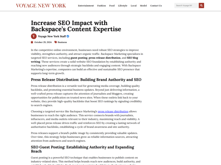 Increase SEO Impact with Backspace’s Content Expertise