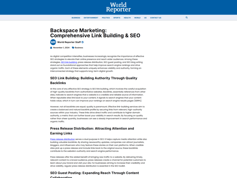 Backspace Marketing: Comprehensive Link Building & SEO