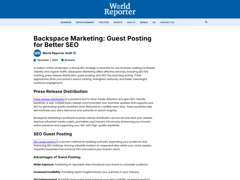 Backspace Marketing: Guest Posting for Better SEO