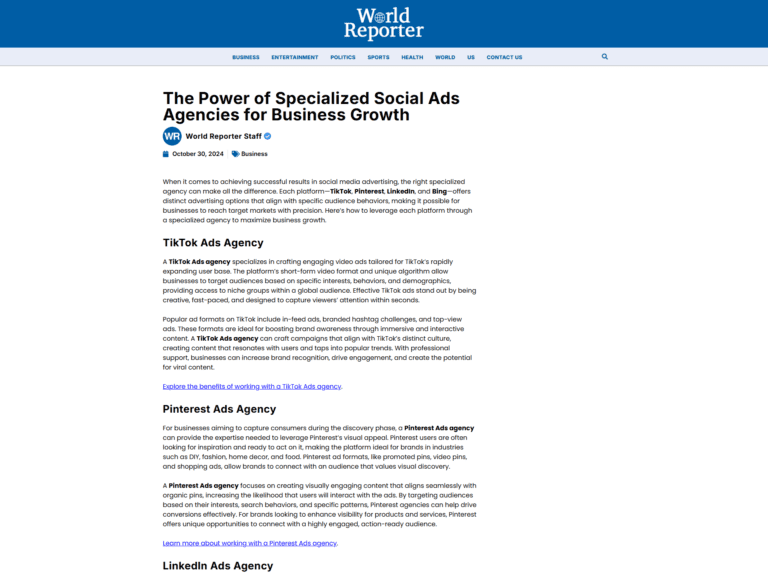 https://worldreporter.com/the-power-of-specialized-social-ads-agencies-for-business-growth/