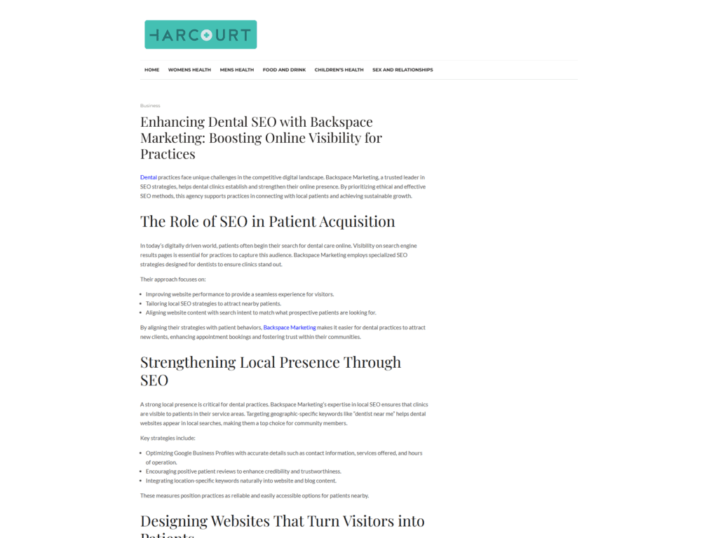 Enhancing Dental SEO with Backspace Marketing: Boosting Online Visibility for Practices